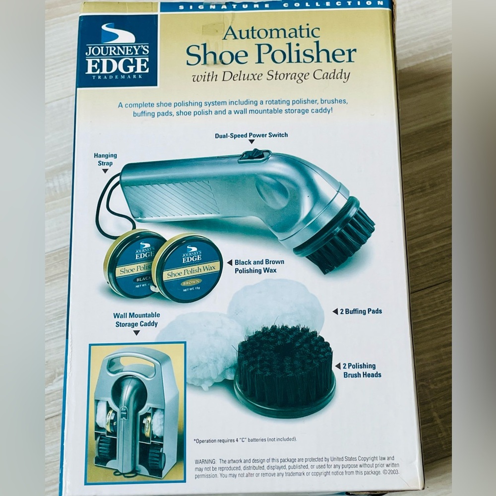 **$5 w/Bundle** Shoe Polisher w/Polish+Caddy